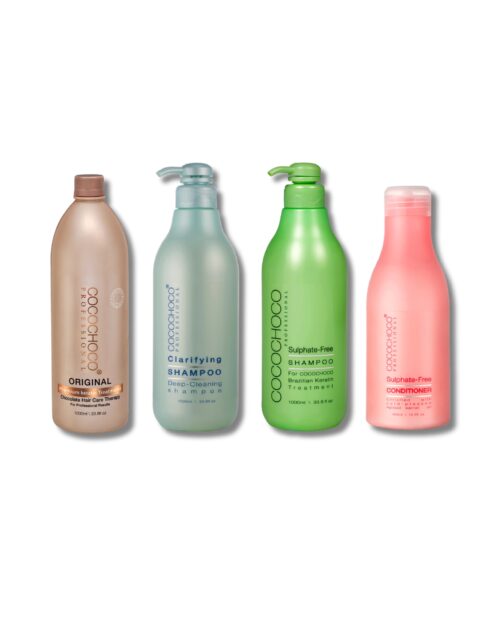 Clarifying Shampoo 1000ml + Original Keratine 1000ml + Sulphate Free Shampoo 1000ml + Sulphate Free Conditioner 400ml